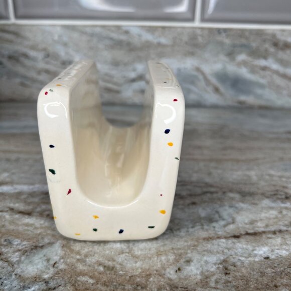 Young’s 1996 Hand-Painted Ceramic Napkin Holder With Grapes & Cherry Design - Picture 4 of 10